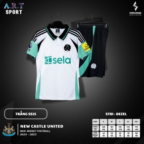 Bộ quần áo bóng đá Newcastle Leaguestore - đồ thể thao sân khách màu trắng