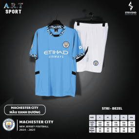 Bộ Quần Áo Thể Thao Bóng Đá SPORT CLB MC XANH - Đồ thể thao Chất Vải Mát Mẻ new 2024