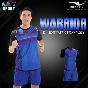 Quần áo đá banh KEEPFLY WARRIOR - Vải thun lạnh cao cấp thoáng mát, siêu co dãn 4 chiều