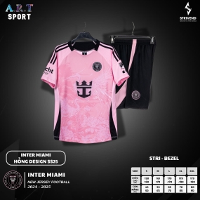 Quần Áo Bóng Đá Miami Đen Fanmade Thun Mè Cao Cấp Thoáng Khí Thể Thao Đương Đại