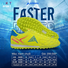 Giày Đá Bóng Kaiwin Faster Da Microfibe