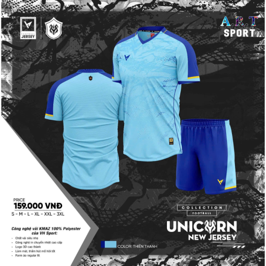 Quần áo đá banh VH Unicorn 