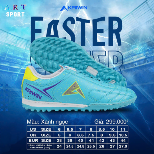 Giày Đá Bóng Kaiwin Faster Da Microfibe