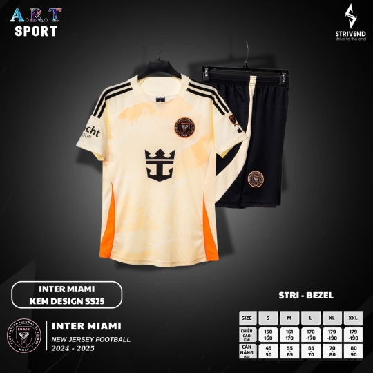 Quần Áo Bóng Đá Miami Đen Fanmade Thun Mè Cao Cấp Thoáng Khí Thể Thao Đương Đại