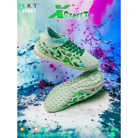 Giày Đá Bóng Thể Thao Xstreet Cổ Thun Đế TF