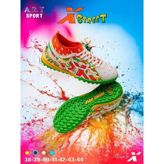 Giày Đá Bóng Thể Thao Xstreet Cổ Thun Đế TF