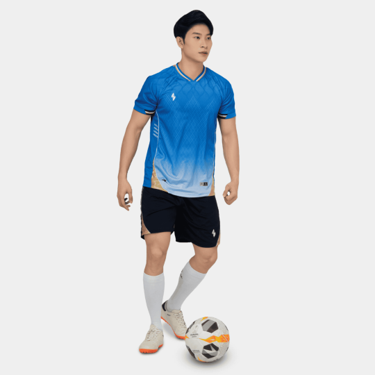 Bộ Quần Áo Bóng Đá Strivend V6 Xanh Bích