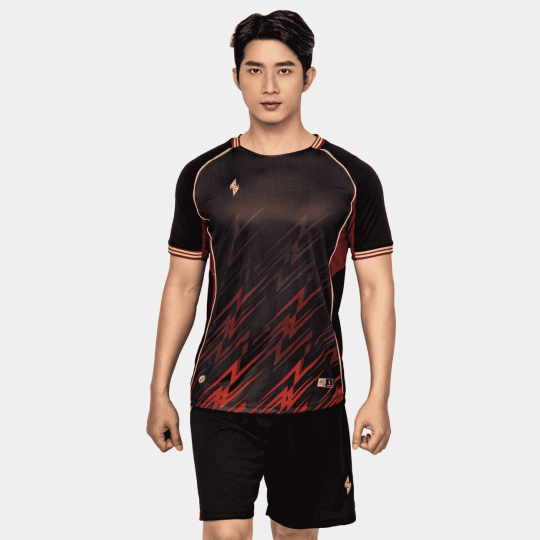 Bộ Quần Áo Bóng Đá Strivend V8 Đen