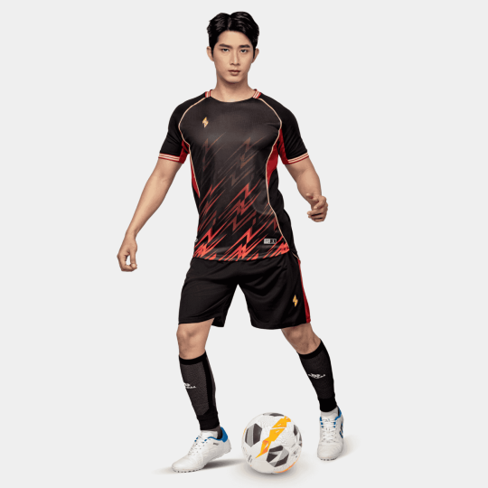 Bộ Quần Áo Bóng Đá Strivend V8 Đen