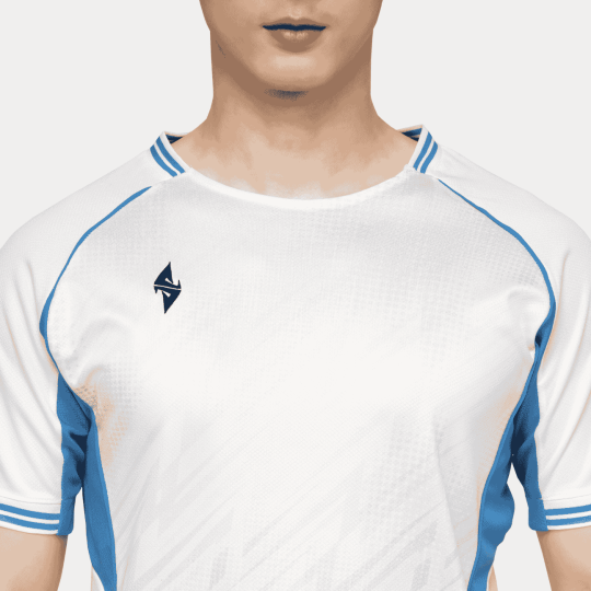 Bộ Quần Áo Bóng Đá Strivend V8 Trắng Xanh