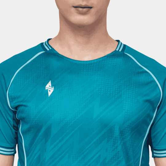 Bộ Quần Áo Bóng Đá Strivend V8 Xanh Cổ Vịt