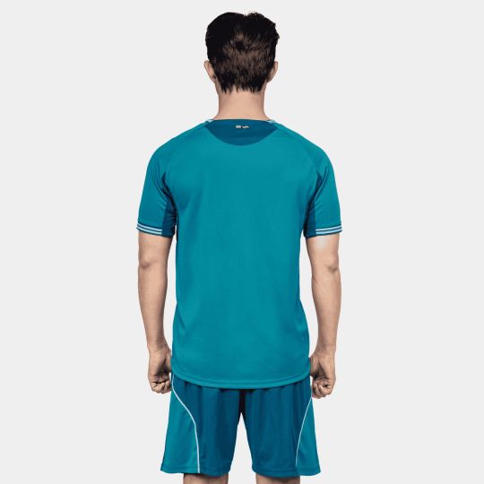 Bộ Quần Áo Bóng Đá Strivend V8 Xanh Cổ Vịt