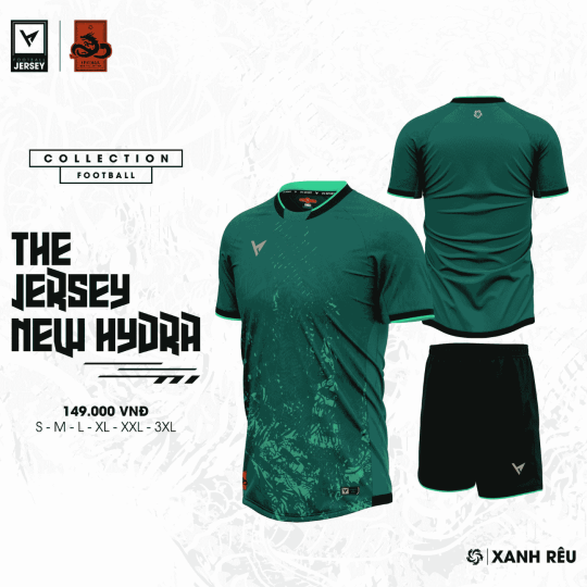 Quần áo đá banh không logo VH-HYDRA