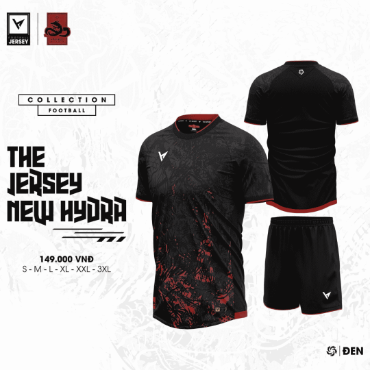 Quần áo đá banh không logo VH-HYDRA