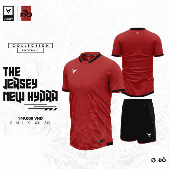 Quần áo đá banh không logo VH-HYDRA