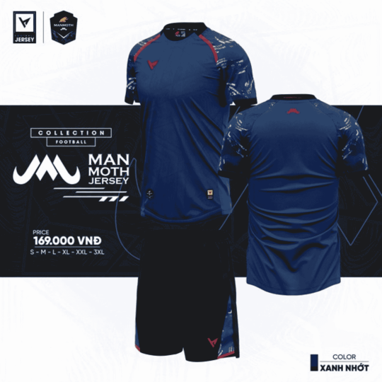 Quần áo đá banh không logo VH MAN MOTH